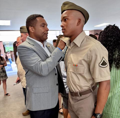 Rep. Davis and Justin Davis 
