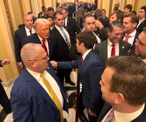 Nathanael Simmons meets President Trump