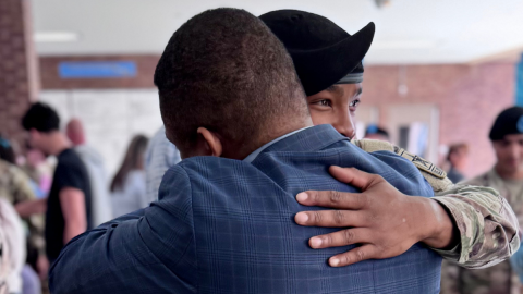 Rep. Davis with his son Justin