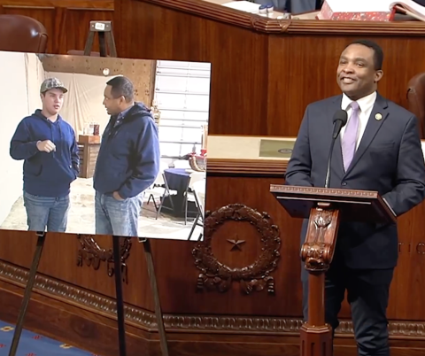Rep. Davis on the House floor 